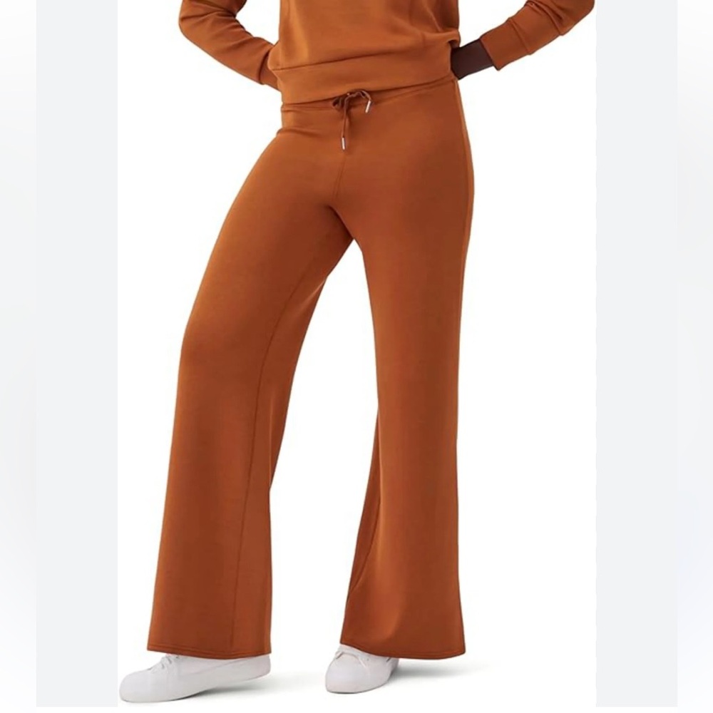 Spanx Air Essentials Wide Leg Pant- Butterscotch